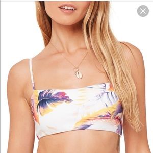 L*Space Rebel Bikini Top in Sunset Palm